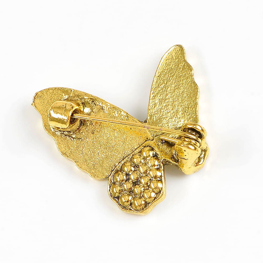 Brosa martisor fluture cu aripi albe - 3 | YEO