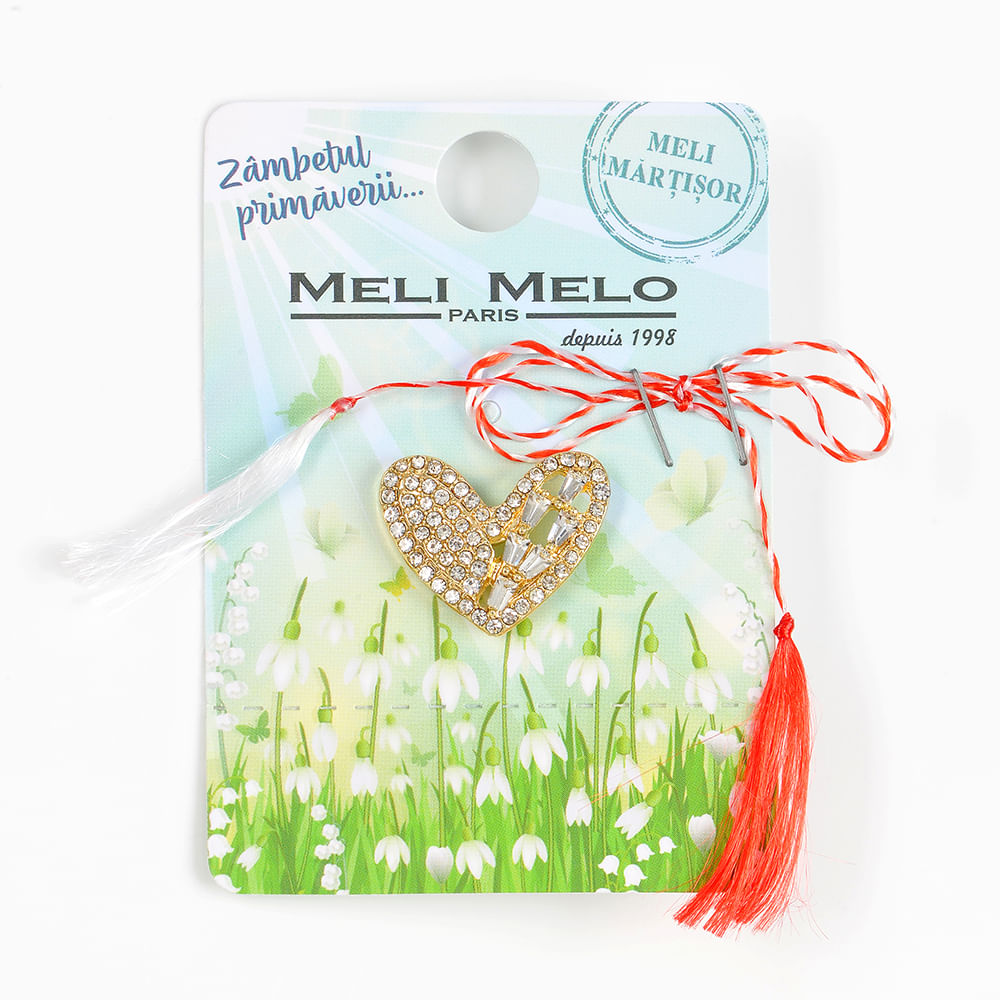 Brosa martisor inima aurie - 1 | YEO