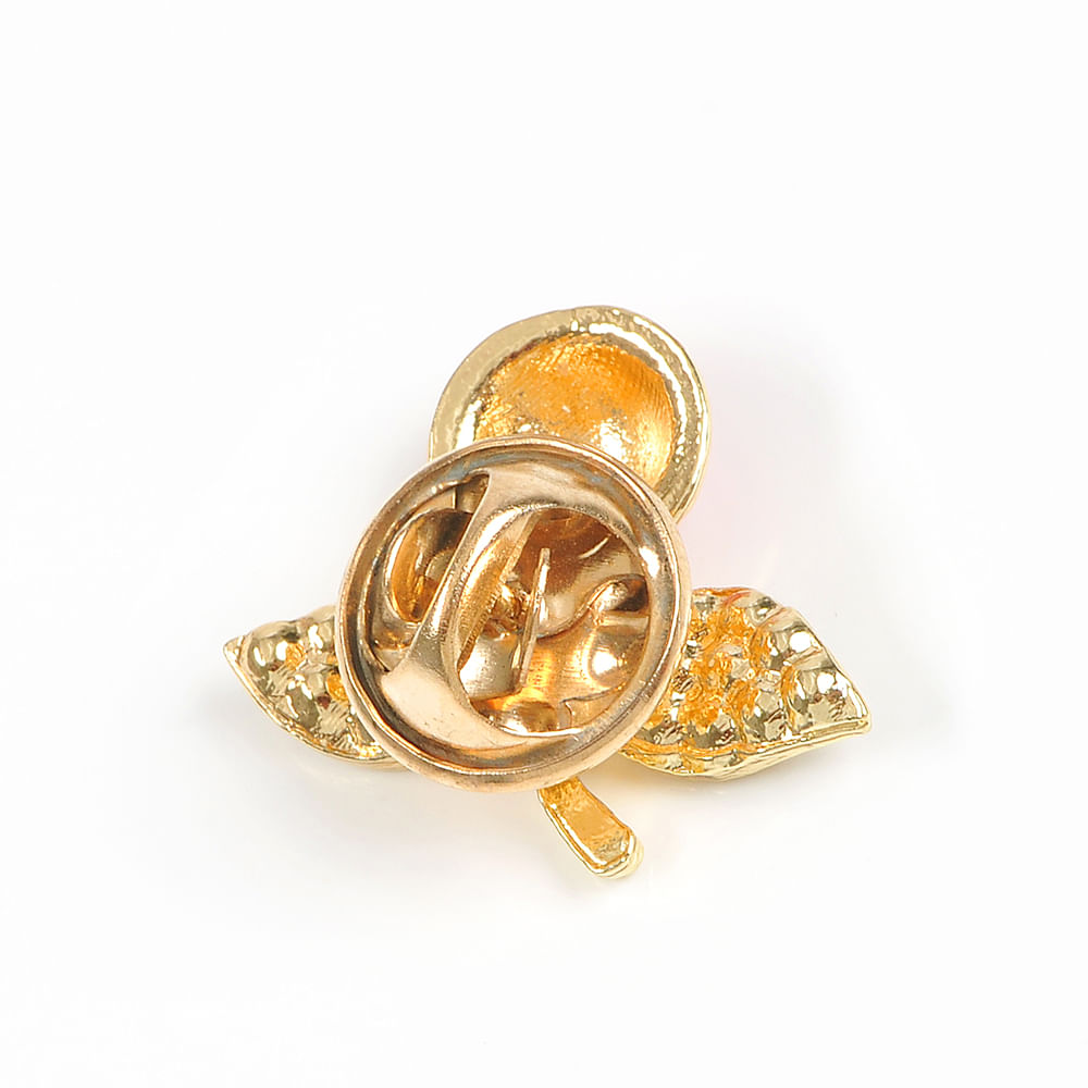 Brosa martisor cireasa cu pietre albe - 3 | YEO