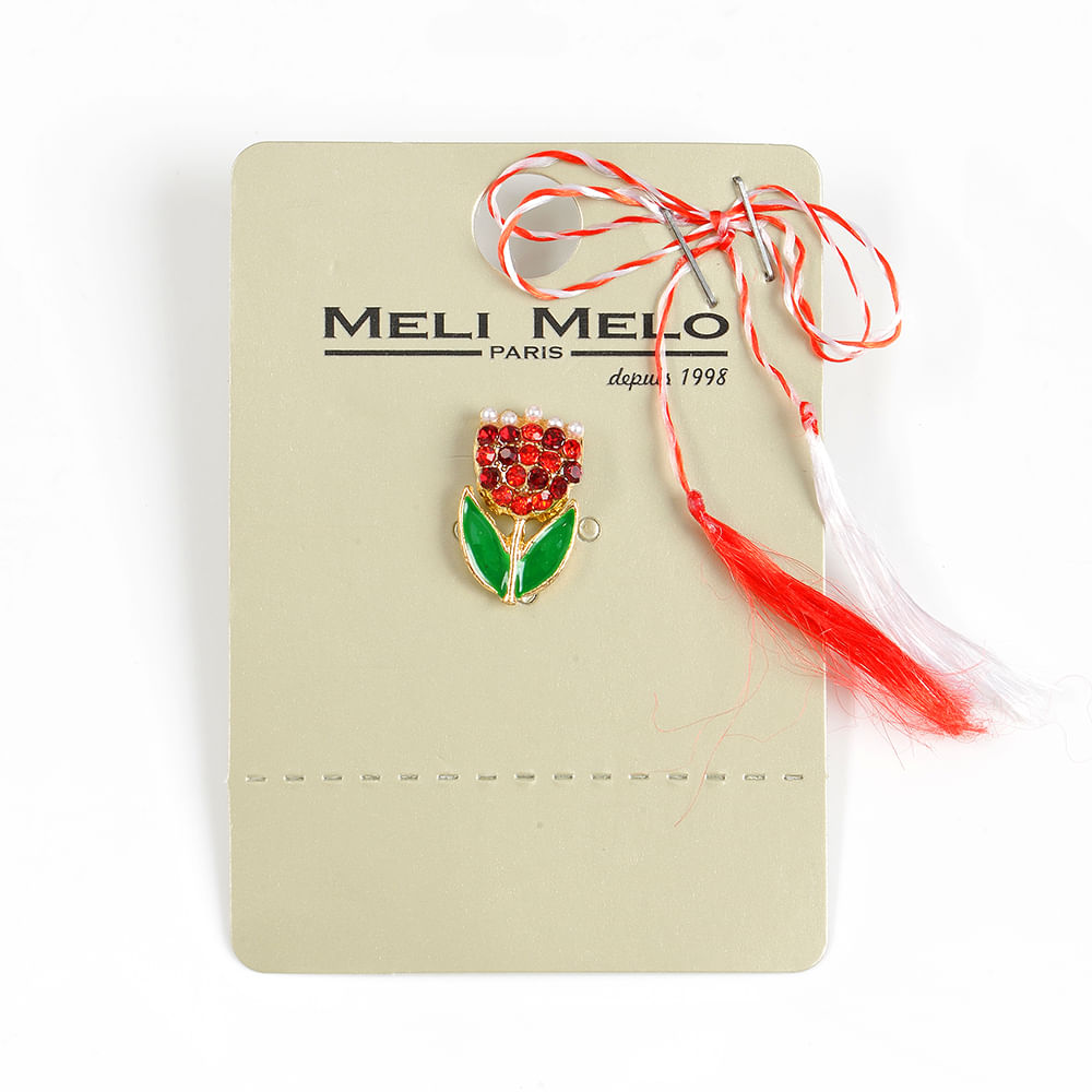 Brosa martisor lalea rosie - 1 | YEO