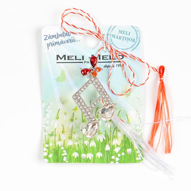 Brosa martisor nota muzicala cu pietre