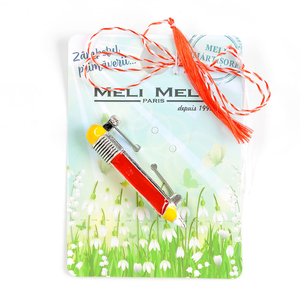 Brosa martisor creion rosu - 1 | YEO