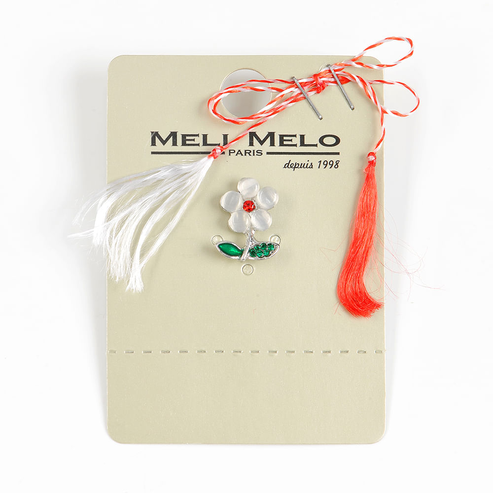Brosa martisor floare alba - 1 | YEO