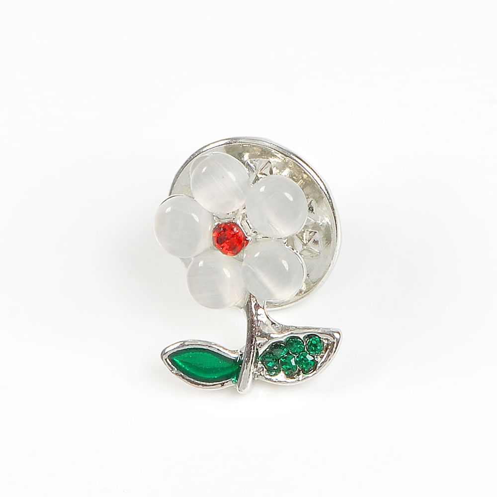 Brosa martisor floare alba - 2 | YEO