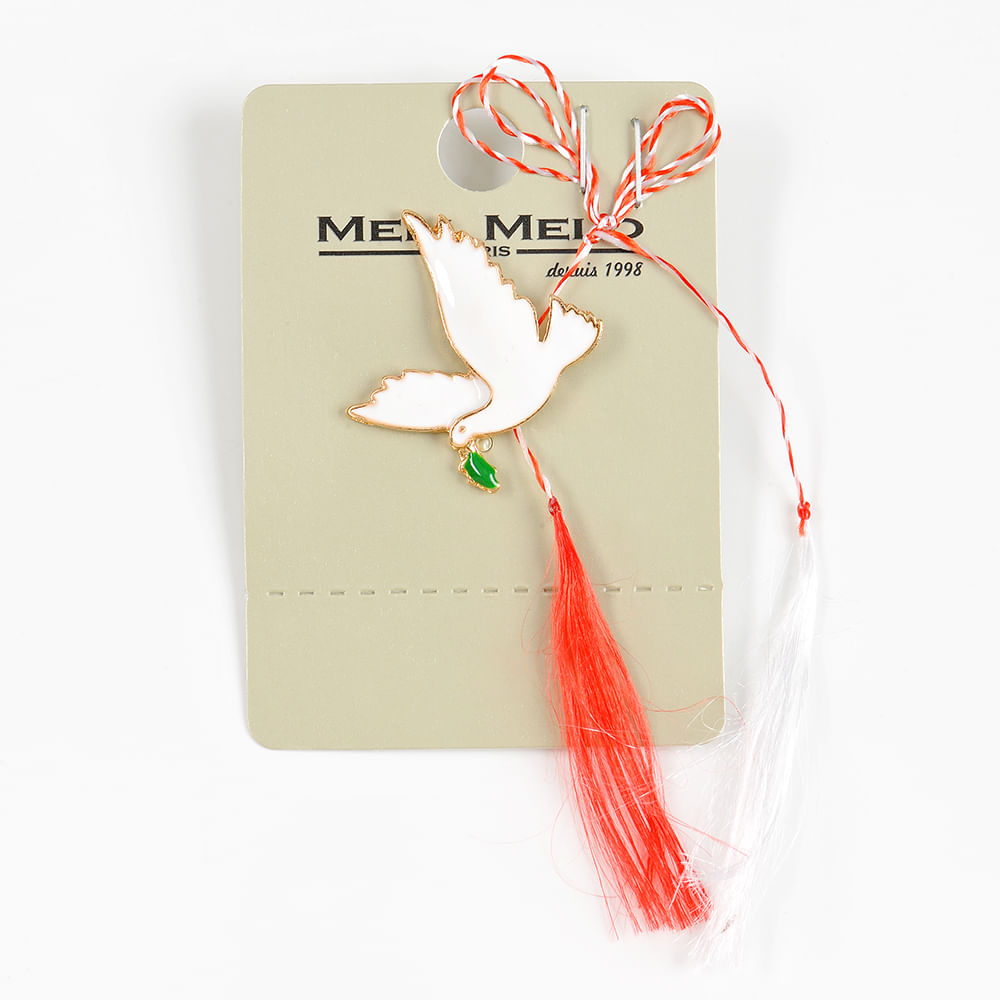 Brosa martisor porumbel alb - 1 | YEO