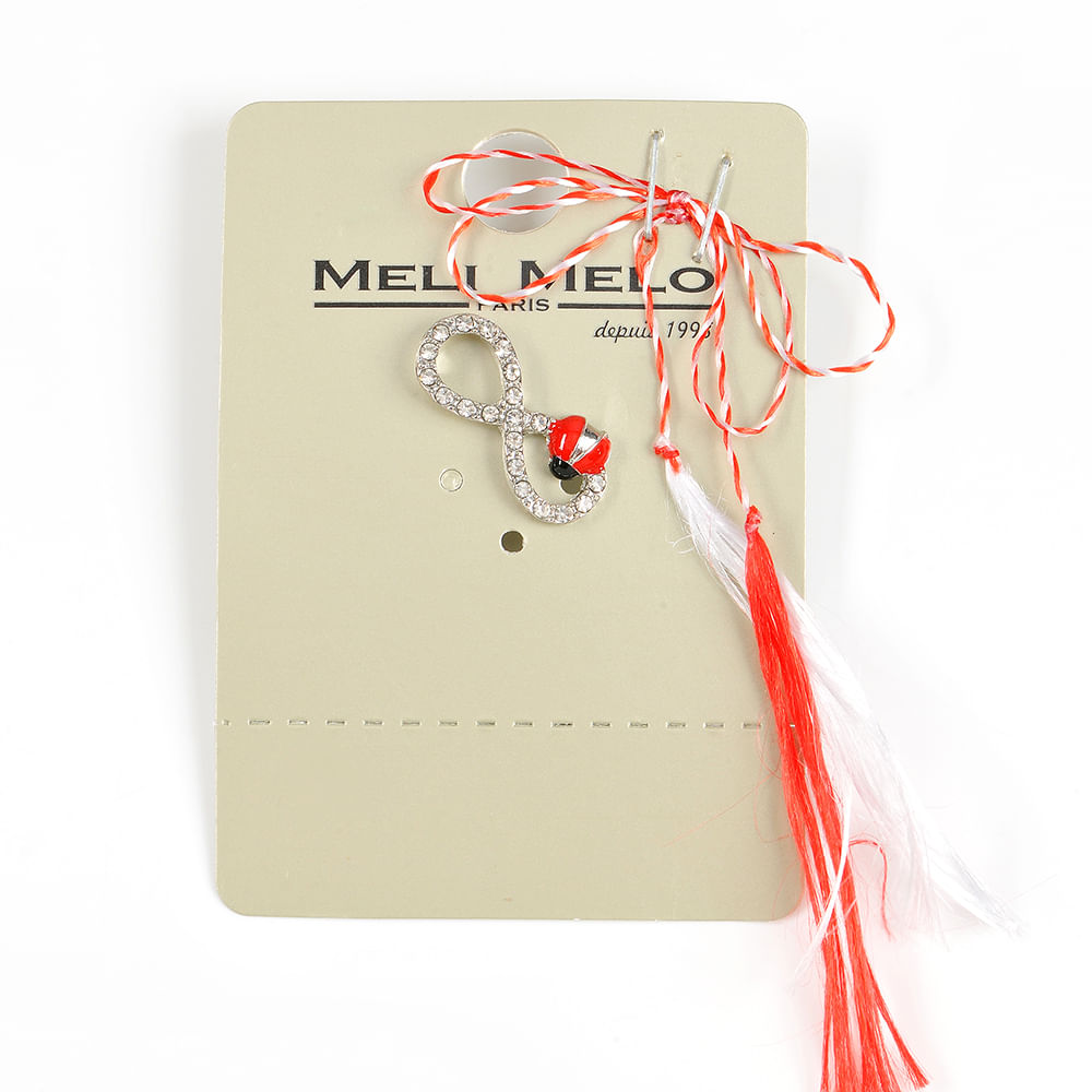 Brosa martisor  semnul infinit cu buburuza - 1 | YEO