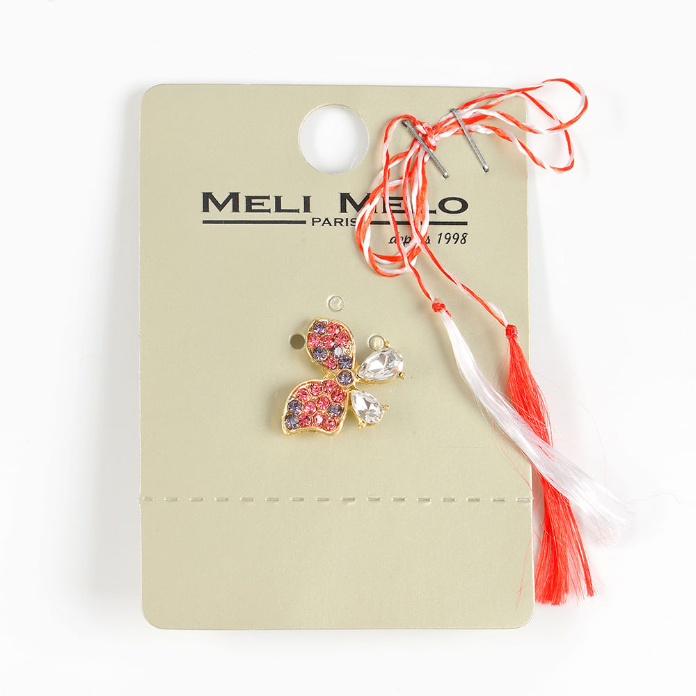 Brosa martisor funda cu pietre multicolore - 1 | YEO