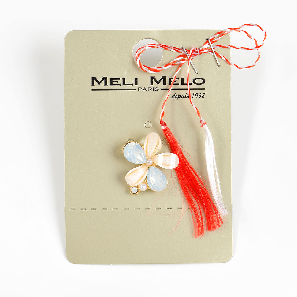 Brosa martisor floare cu petale multicolore - 1 | YEO