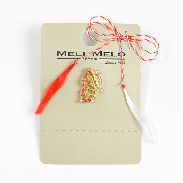 Brosa martisor fluture auriu
