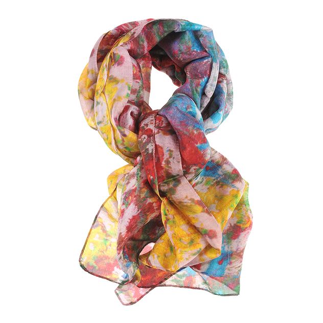 Esarfa matase print abstract  180 x 50 cm