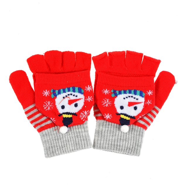 Manusi rosii cu om de zapada