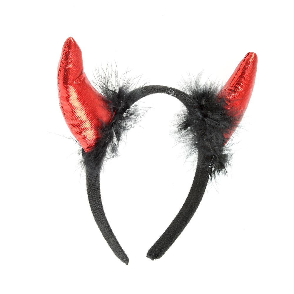 Bentita de Halloween cu cornite rosii - 1 | YEO