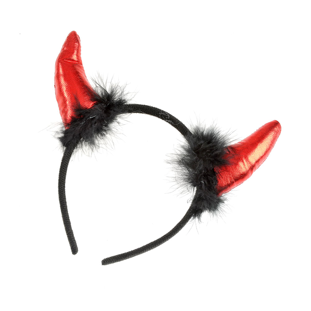 Bentita de Halloween cu cornite rosii - 3 | YEO