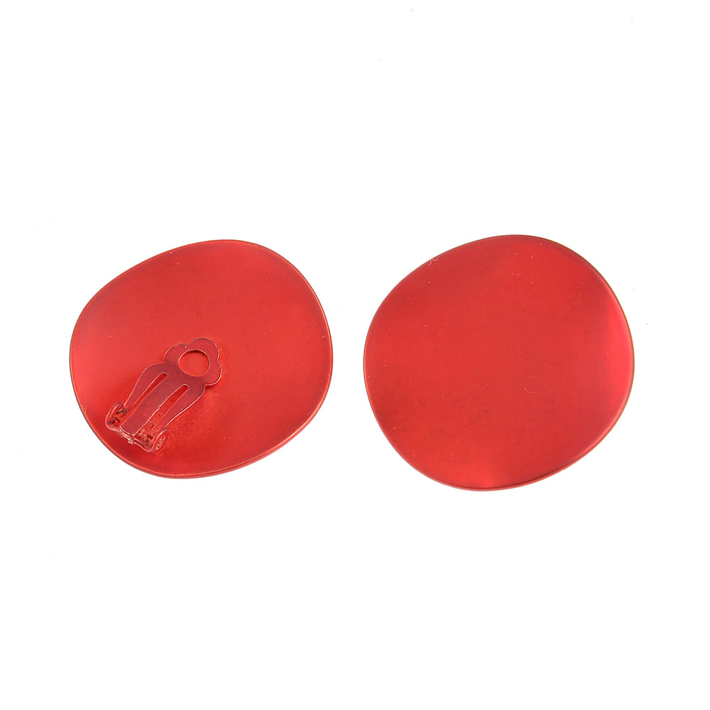 Cercei rosii cu clips - 1 | YEO