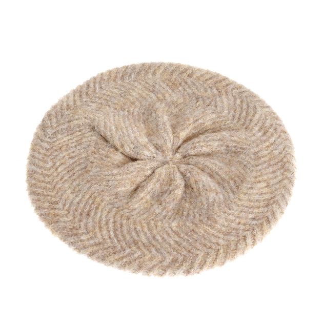 Caciula bej tricotata