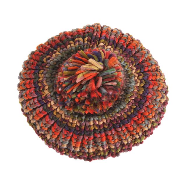 Caciula tricotata multicolora cu mot