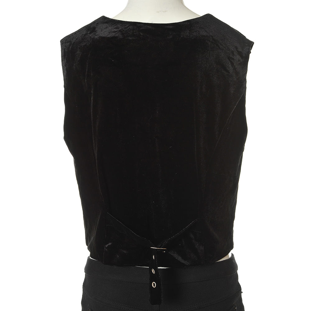Vesta neagra cu nasturi - 2 | YEO