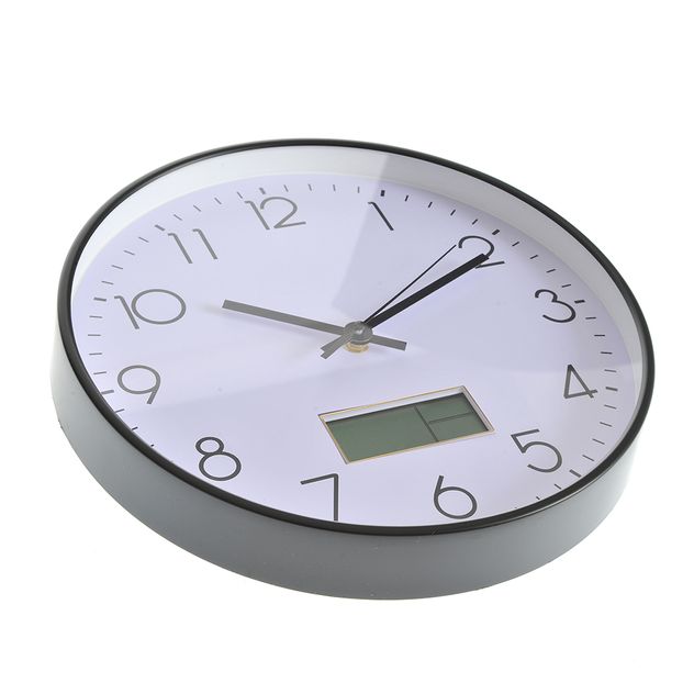 Ceas de perete argintiu 30 cm