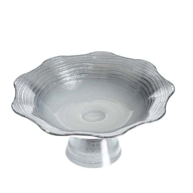 Etajera argintie pentru prajituri 26 cm