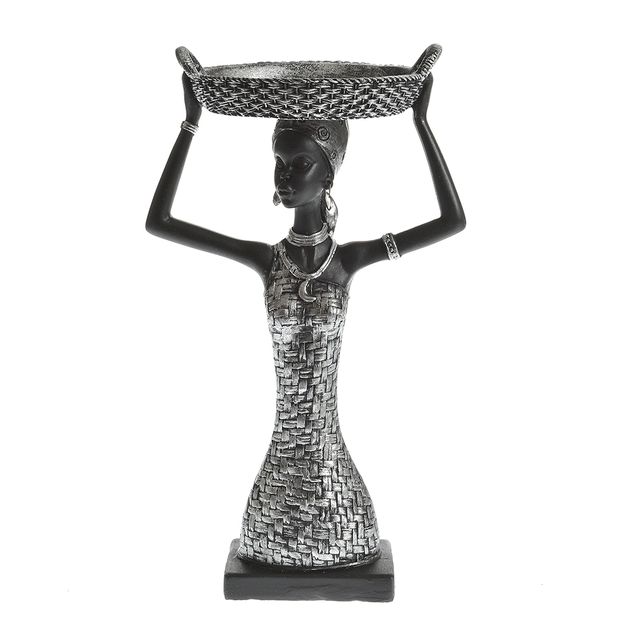 Statueta femeie africana cu cos 26 cm