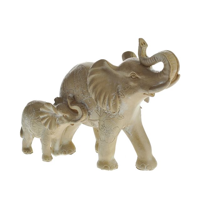 Statueta elefanti decorativi mama si puiul