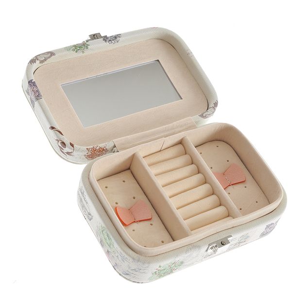 Cutie de bijuterii vintage cu imprimeu floral