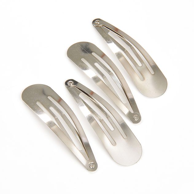 Set 4 clame de par argintii