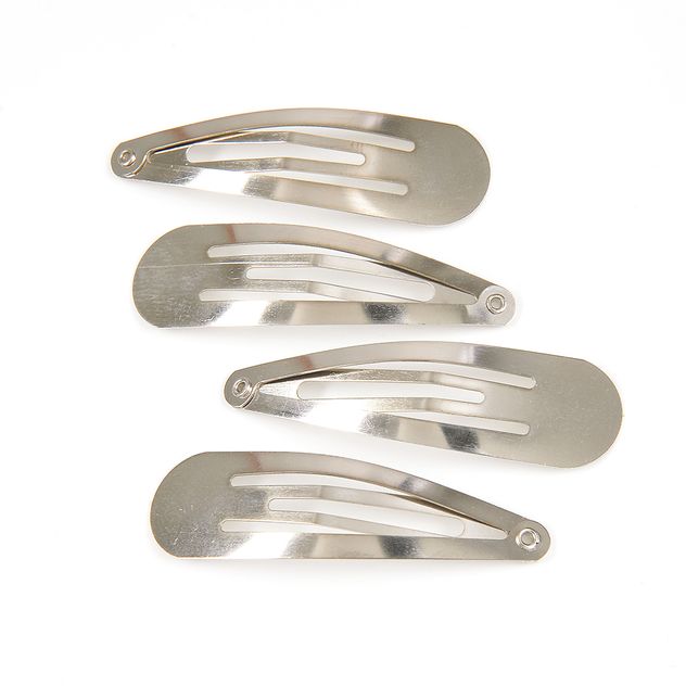 Set 4 clame de par argintii