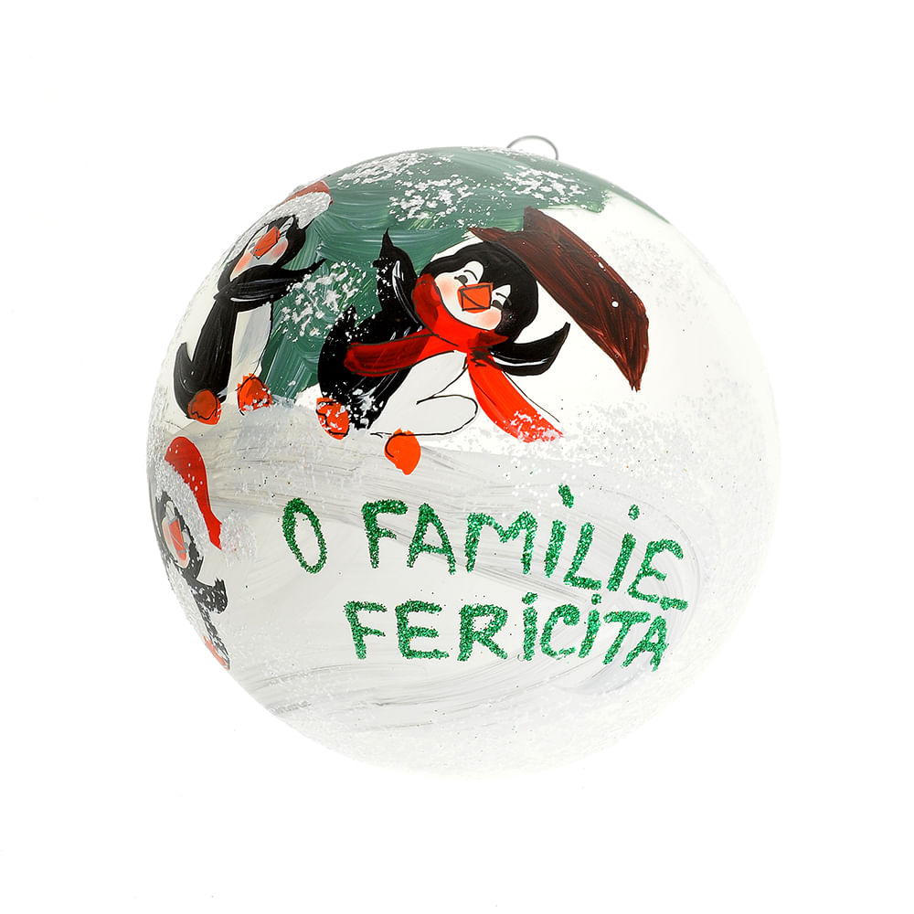 Glob pictat manual O familie fericita - 2 | YEO