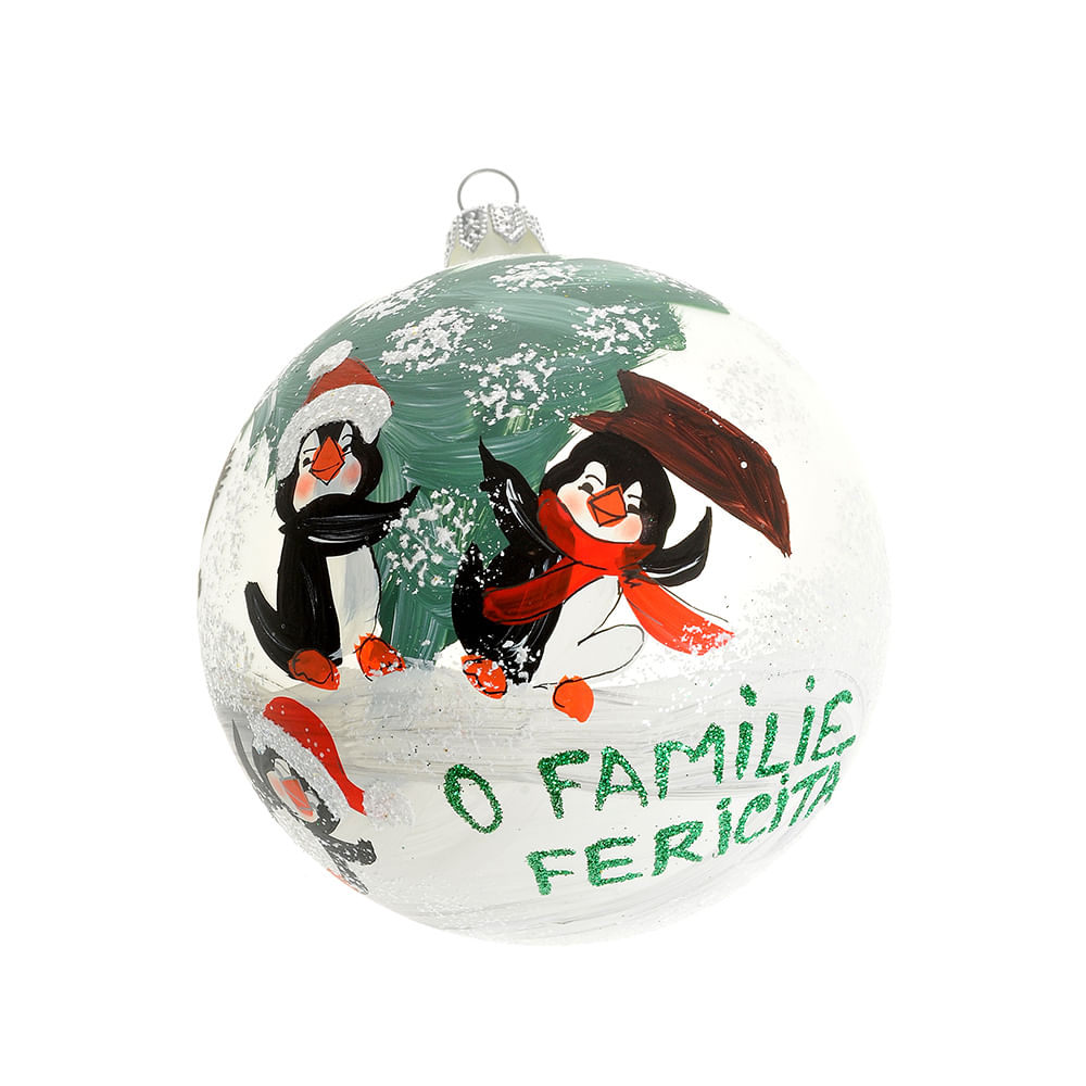 Glob pictat manual O familie fericita - 3 | YEO