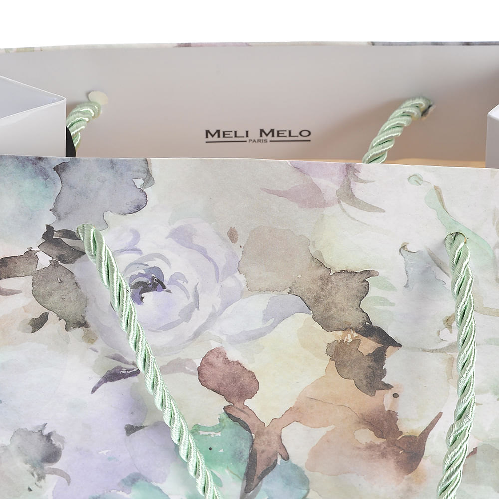 Punga de cadou cu imprimeu floral 25 cm - 1 | YEO