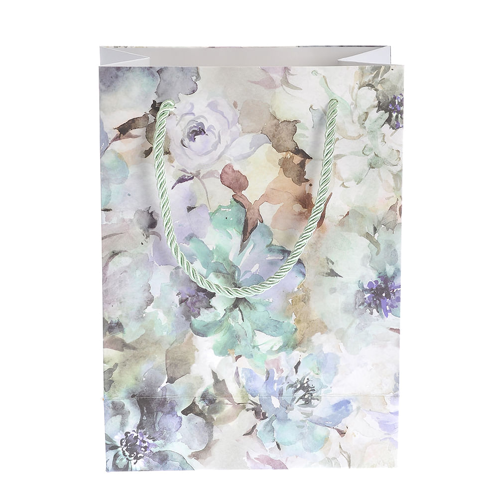 Punga de cadou cu imprimeu floral 25 cm - 3 | YEO