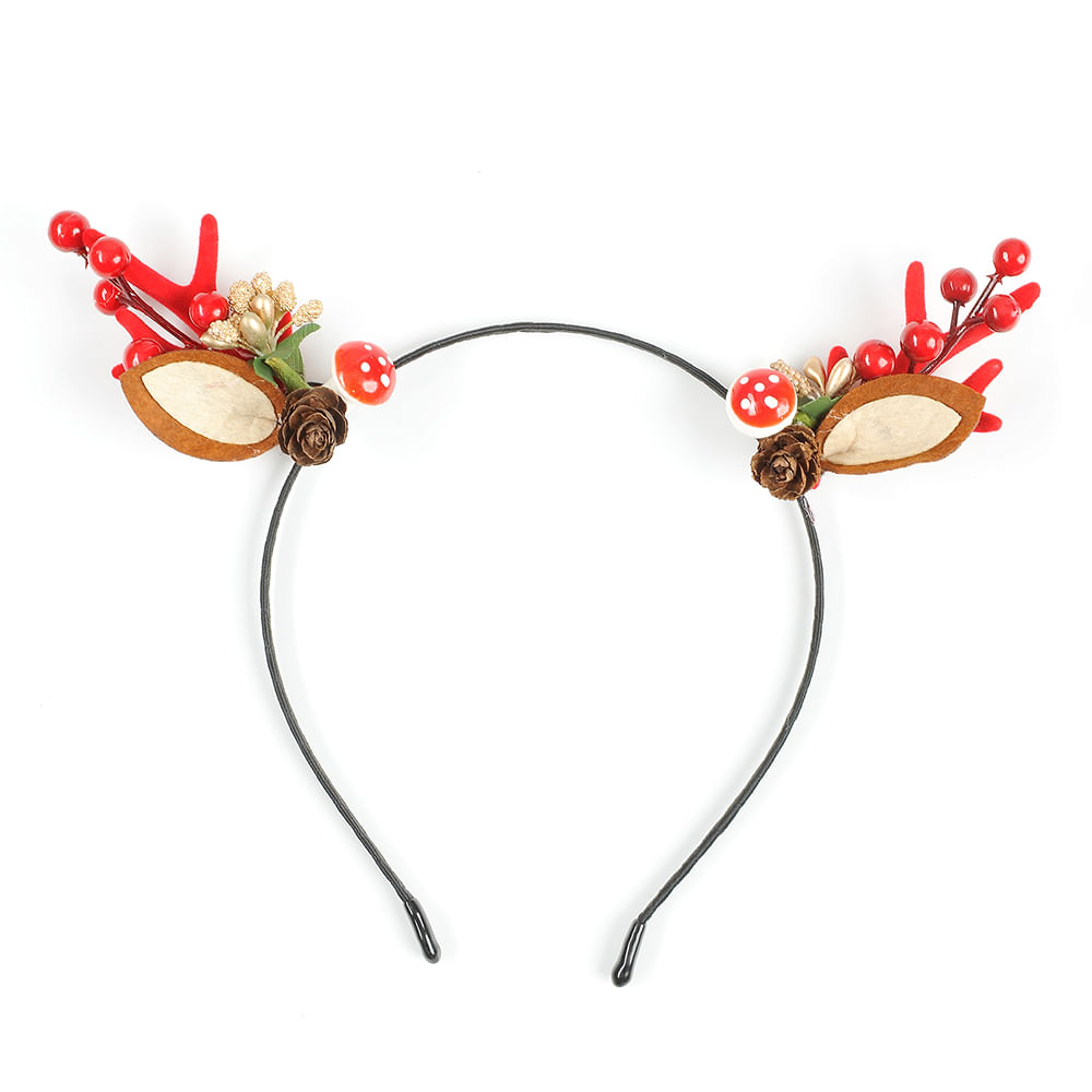 Bentita neagra cu motive de Craciun - 2 | YEO
