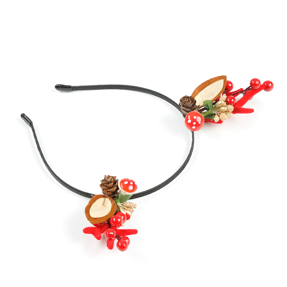 Bentita neagra cu motive de Craciun - 3 | YEO