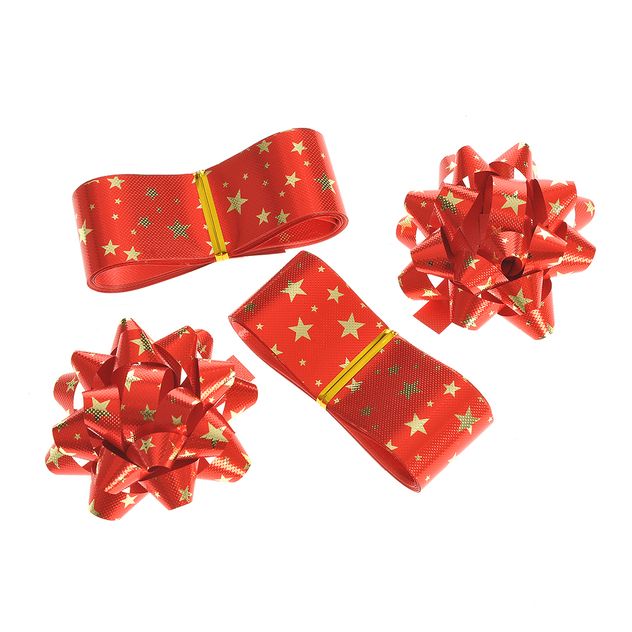 Set 2 funde cu panglica de Craciun