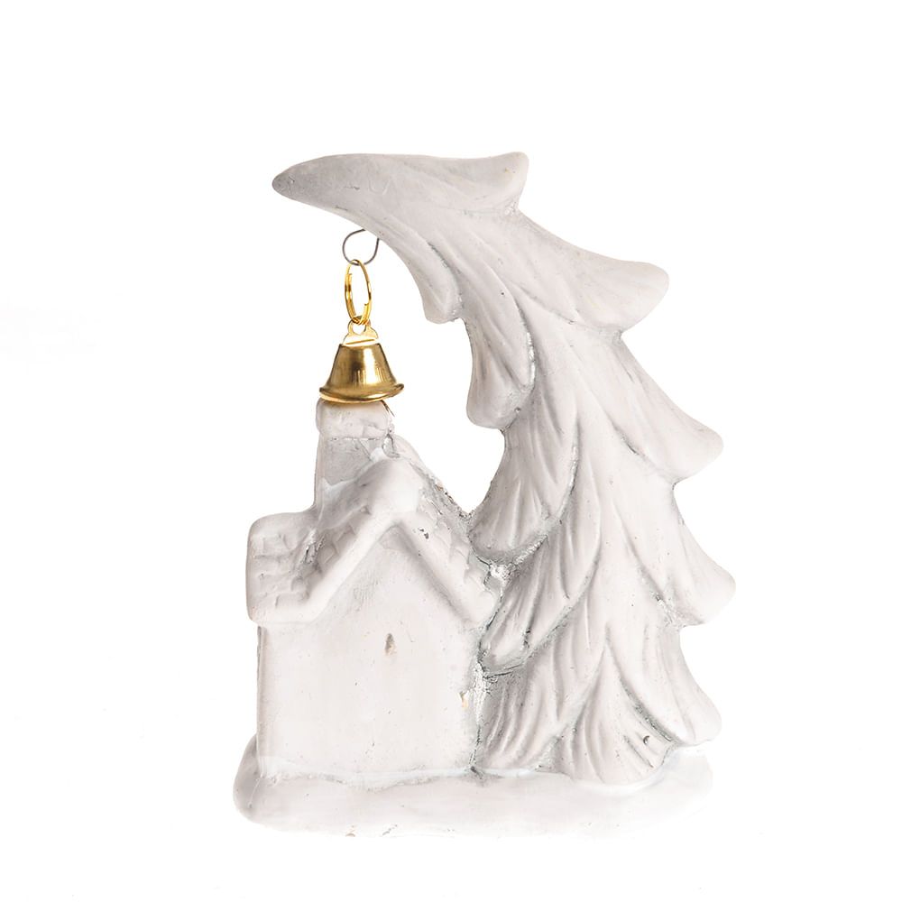 Decoratiune luminoasa brad cu casuta 12 cm - 2 | YEO