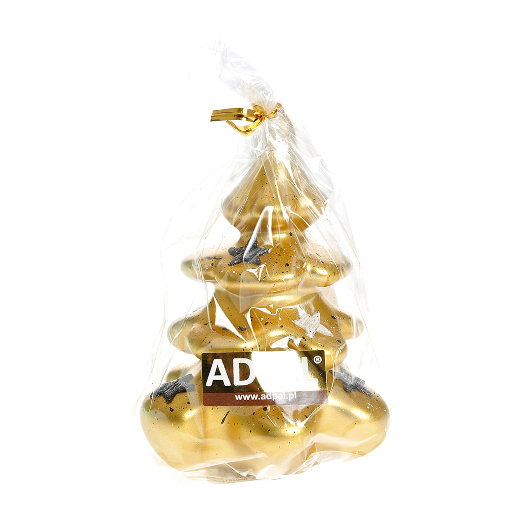 Lumanare bradut auriu 16 cm - 1 | YEO