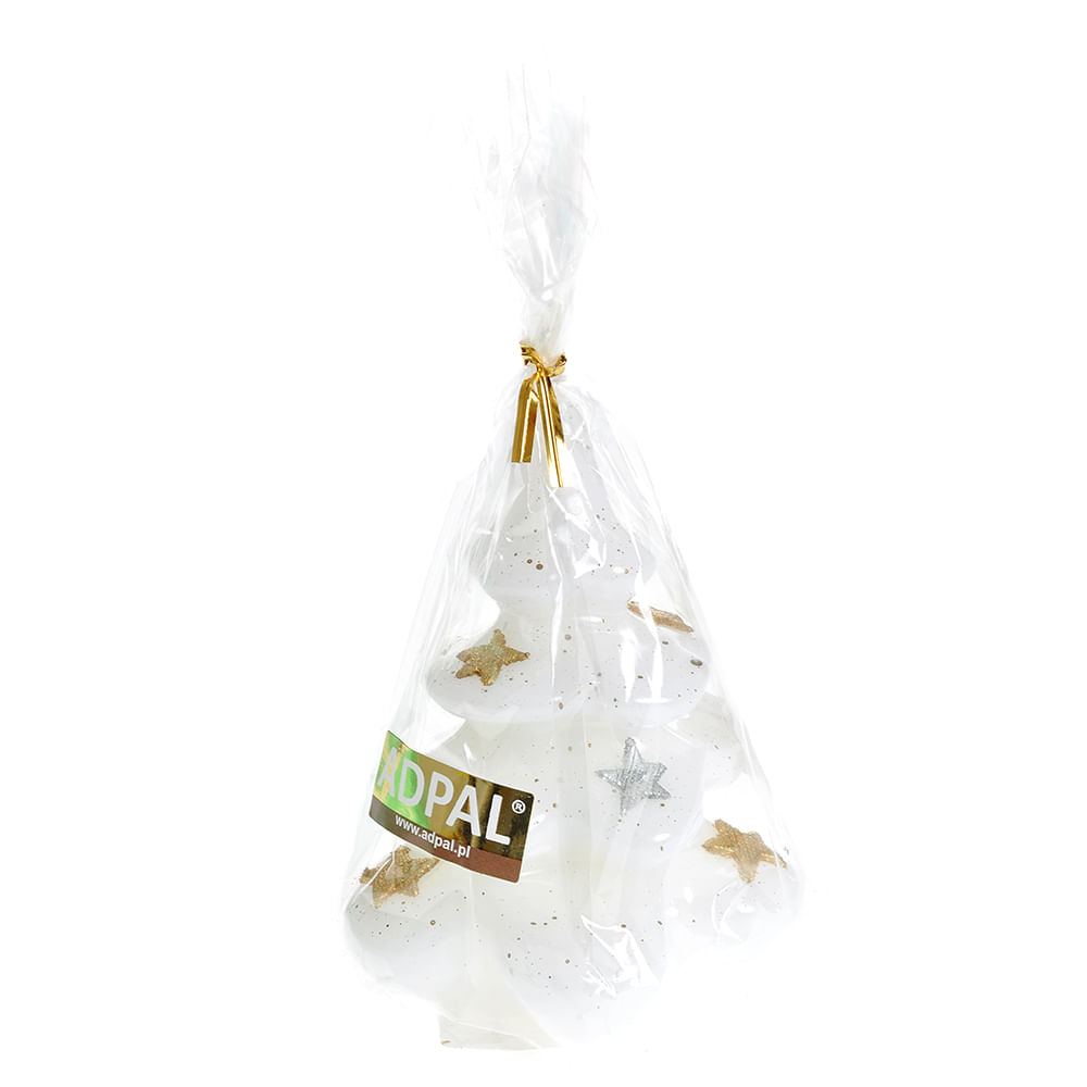 Lumanare bradut alb 16 cm - 1 | YEO