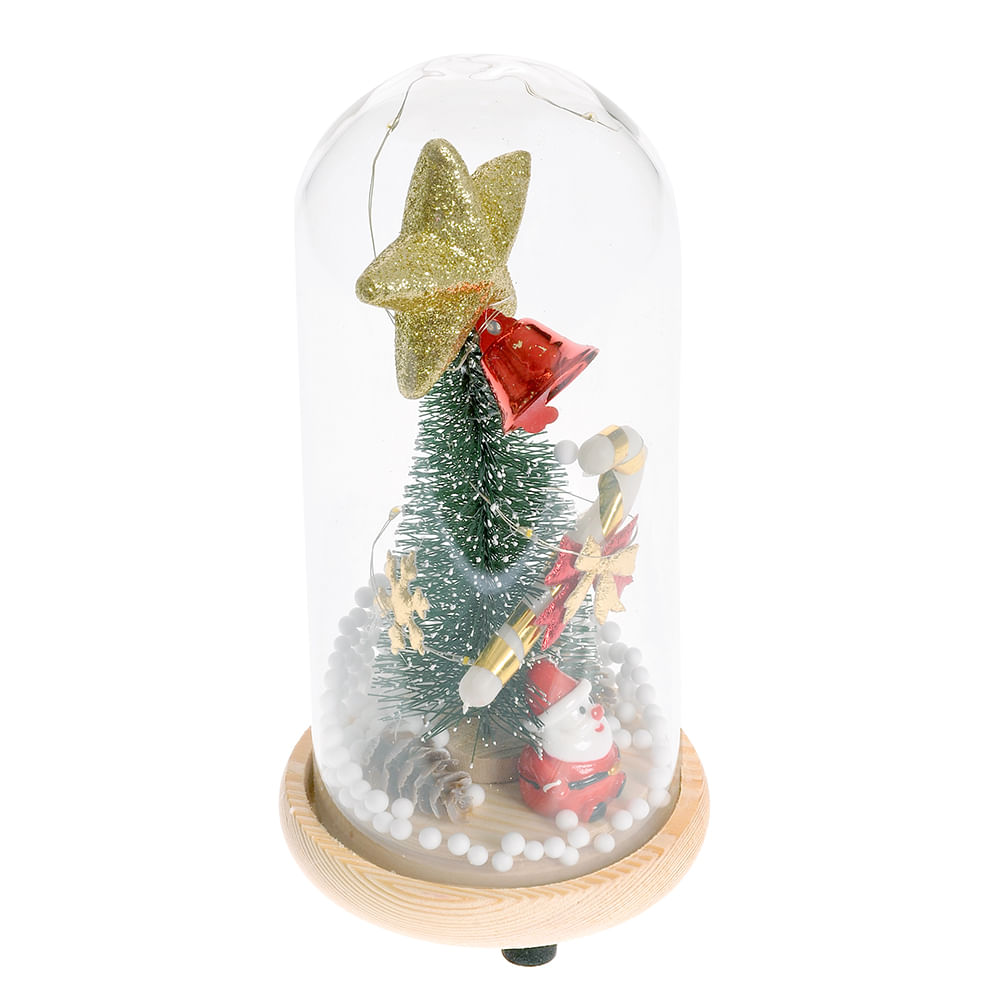 Decoratiune luminoasa brad in glob 18 cm - 2 | YEO
