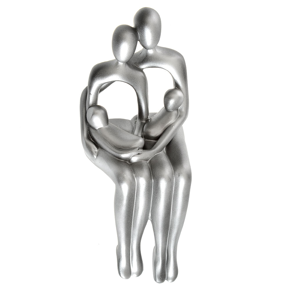 Statueta argintie cuplu 24 cm