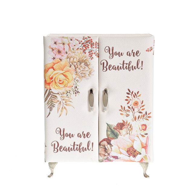 Cutie de bijuterii cu flori galbene 23 cm