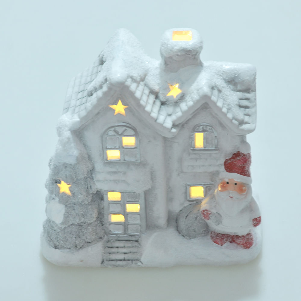 Decoratiune craciun casuta cu led 17 cm - 4 | YEO