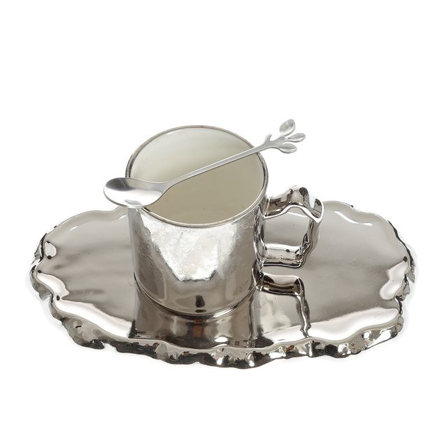 Cana si farfurie din ceramica 280 ml