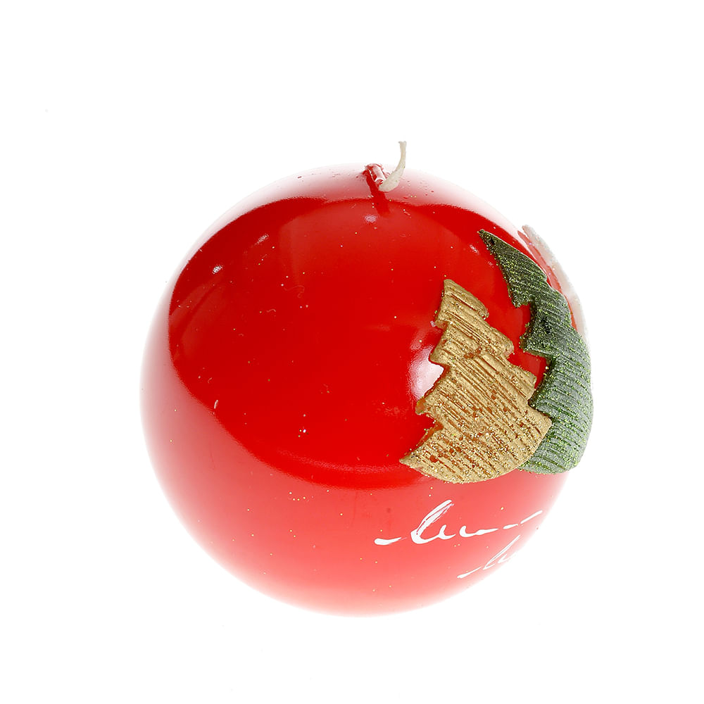 Lumanare rotunda cu brad 8 cm - 2 | YEO