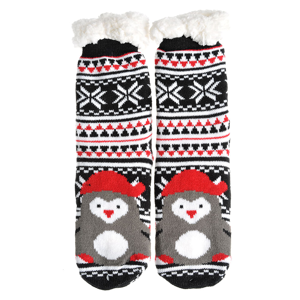 Sosete de Craciun cu pinguin