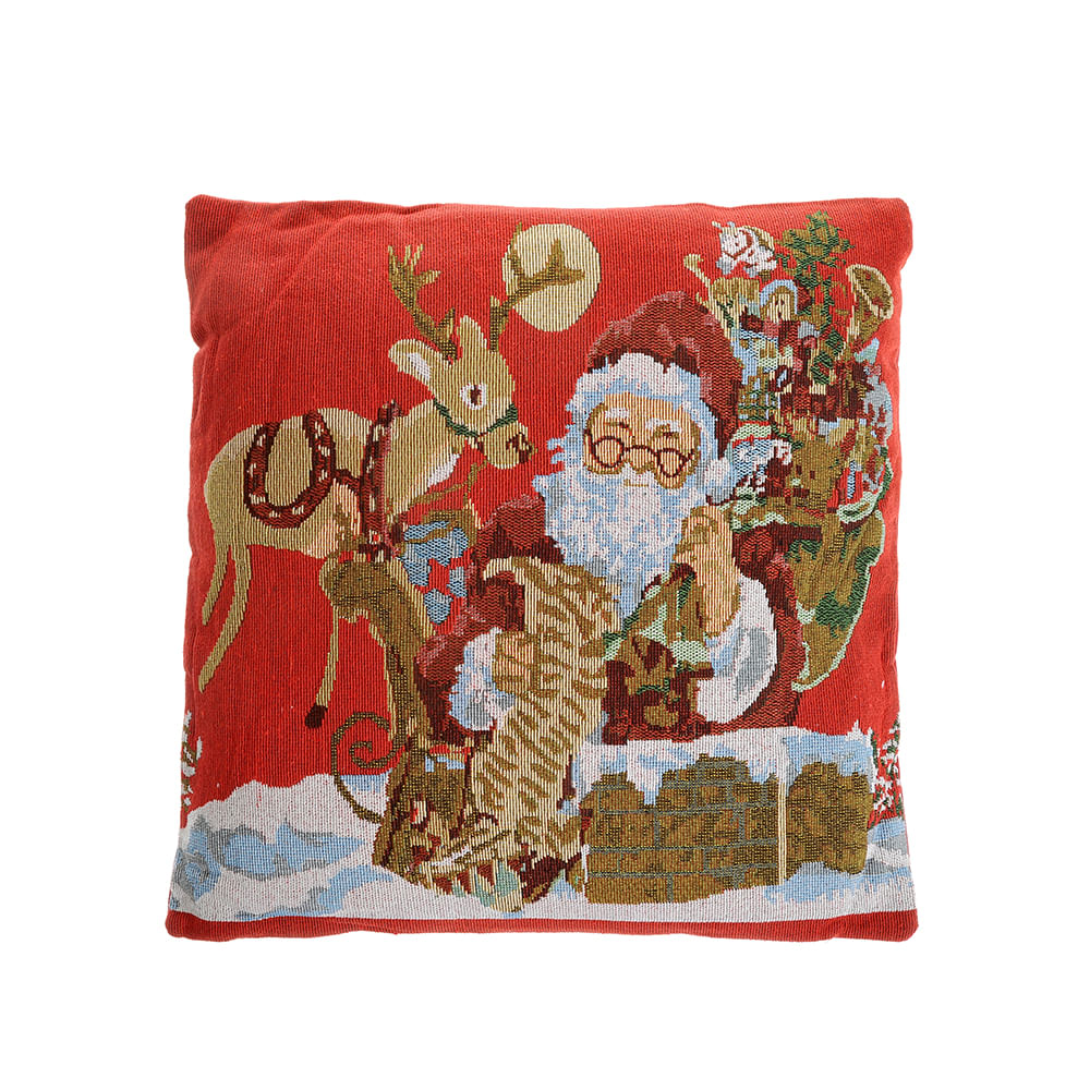 Perna decorativa imprimeu Mos Craciun 44 cm - 2 | YEO