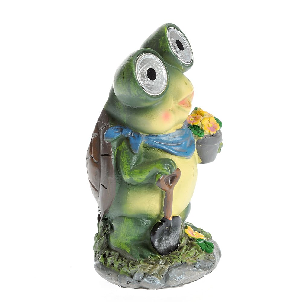 Statueta broscuta cu led pentru gradina - 1 | YEO