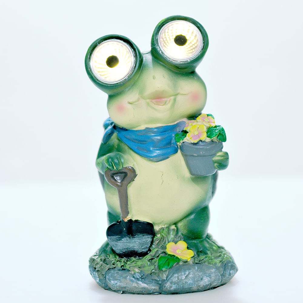Statueta broscuta cu led pentru gradina - 4 | YEO