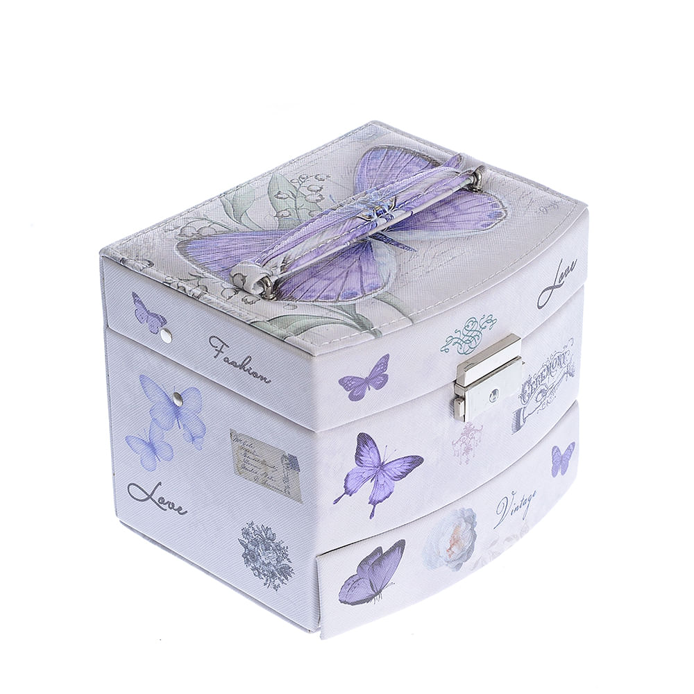 Cutie de bijuterii cu fluturi 12 cm - 1 | YEO