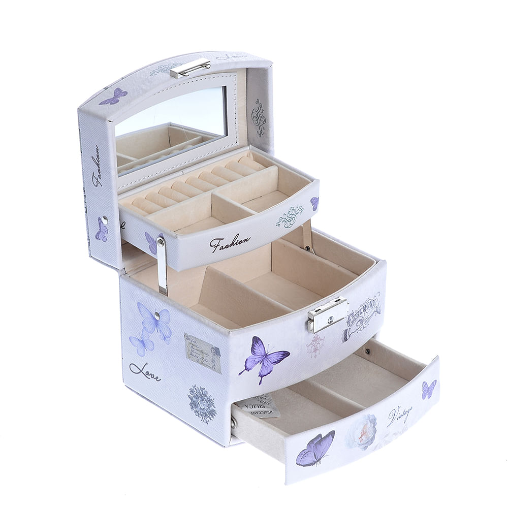 Cutie de bijuterii cu fluturi 12 cm - 2 | YEO